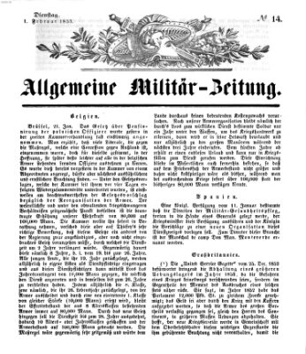 Allgemeine Militär-Zeitung Dienstag 1. Februar 1853