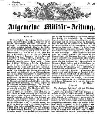 Allgemeine Militär-Zeitung Samstag 5. März 1853