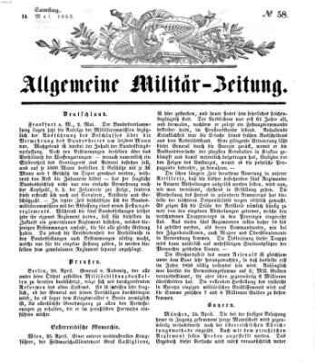 Allgemeine Militär-Zeitung Samstag 14. Mai 1853