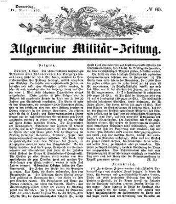 Allgemeine Militär-Zeitung Donnerstag 19. Mai 1853