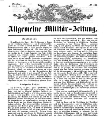 Allgemeine Militär-Zeitung Dienstag 5. Juli 1853