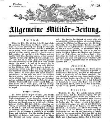 Allgemeine Militär-Zeitung Dienstag 25. Oktober 1853