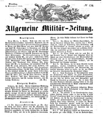 Allgemeine Militär-Zeitung Dienstag 8. November 1853