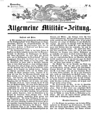 Allgemeine Militär-Zeitung Donnerstag 19. Januar 1854