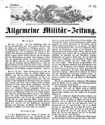 Allgemeine Militär-Zeitung Samstag 28. Januar 1854