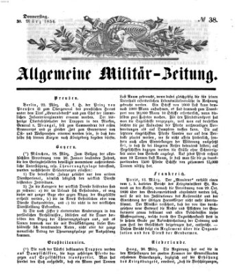 Allgemeine Militär-Zeitung Donnerstag 30. März 1854