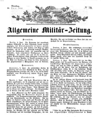 Allgemeine Militär-Zeitung Dienstag 13. Juni 1854