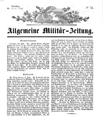 Allgemeine Militär-Zeitung Samstag 24. Juni 1854