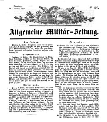 Allgemeine Militär-Zeitung Dienstag 24. Oktober 1854