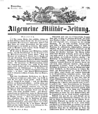 Allgemeine Militär-Zeitung Donnerstag 26. Oktober 1854