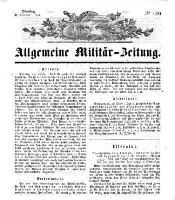 Allgemeine Militär-Zeitung Dienstag 31. Oktober 1854