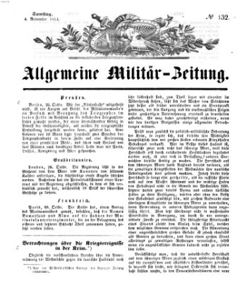 Allgemeine Militär-Zeitung Samstag 4. November 1854