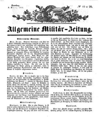 Allgemeine Militär-Zeitung Samstag 8. März 1856