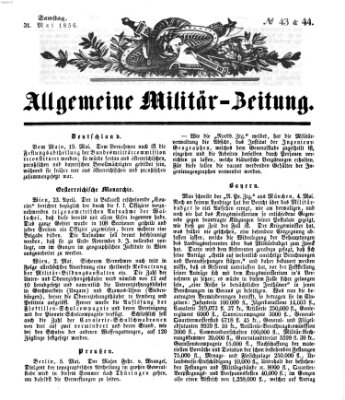 Allgemeine Militär-Zeitung Samstag 31. Mai 1856