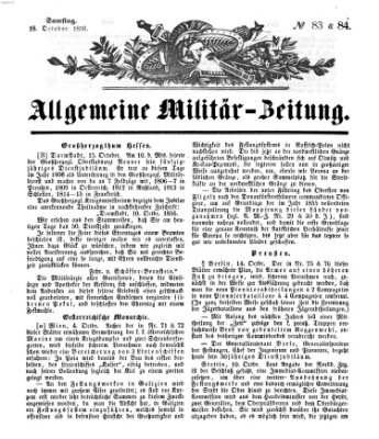 Allgemeine Militär-Zeitung Samstag 18. Oktober 1856