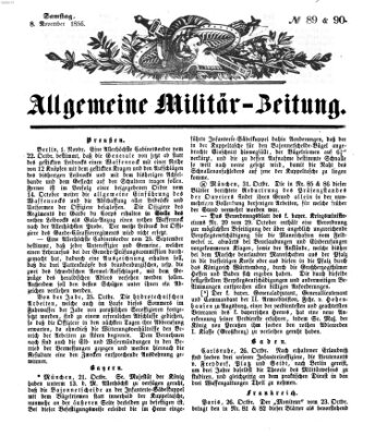 Allgemeine Militär-Zeitung Samstag 8. November 1856