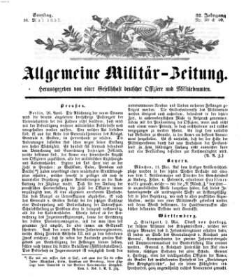 Allgemeine Militär-Zeitung Samstag 16. Mai 1857