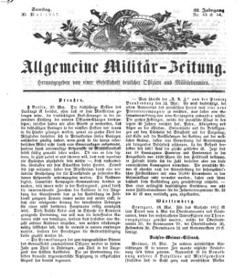 Allgemeine Militär-Zeitung Samstag 30. Mai 1857