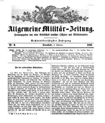 Allgemeine Militär-Zeitung Samstag 9. Februar 1861