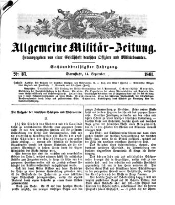 Allgemeine Militär-Zeitung Samstag 14. September 1861