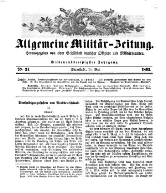 Allgemeine Militär-Zeitung Samstag 24. Mai 1862