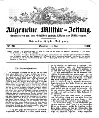 Allgemeine Militär-Zeitung Samstag 16. Mai 1863