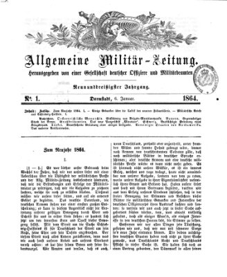 Allgemeine Militär-Zeitung Mittwoch 6. Januar 1864