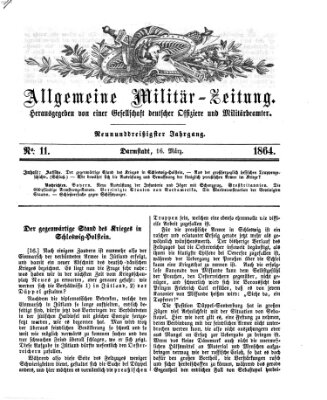 Allgemeine Militär-Zeitung Mittwoch 16. März 1864