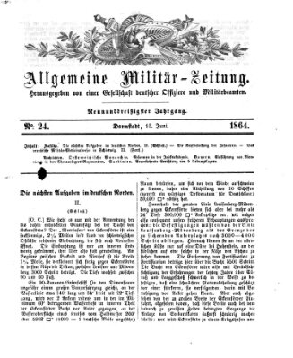 Allgemeine Militär-Zeitung Mittwoch 15. Juni 1864