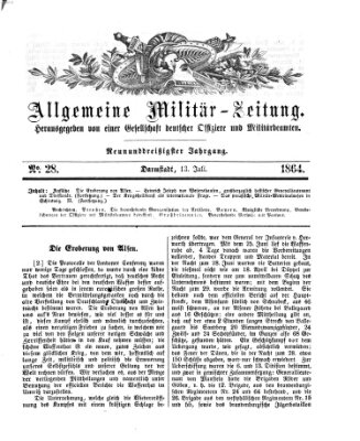 Allgemeine Militär-Zeitung Mittwoch 13. Juli 1864