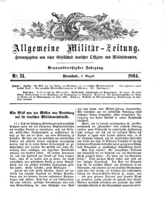 Allgemeine Militär-Zeitung Mittwoch 3. August 1864