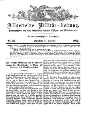 Allgemeine Militär-Zeitung Mittwoch 21. September 1864