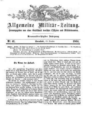 Allgemeine Militär-Zeitung Mittwoch 12. Oktober 1864