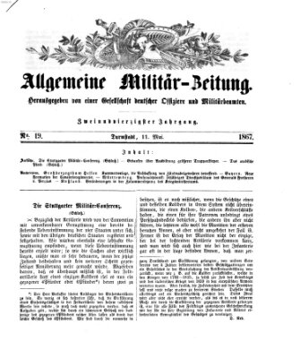 Allgemeine Militär-Zeitung Samstag 11. Mai 1867