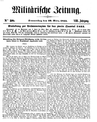 Militärische Zeitung (Militär-Zeitung) Donnerstag 29. März 1855