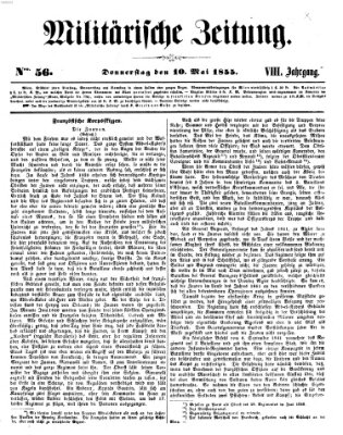 Militärische Zeitung (Militär-Zeitung) Donnerstag 10. Mai 1855