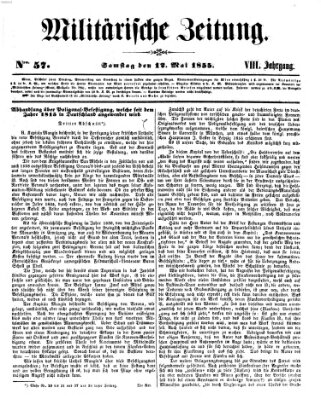 Militärische Zeitung (Militär-Zeitung) Samstag 12. Mai 1855