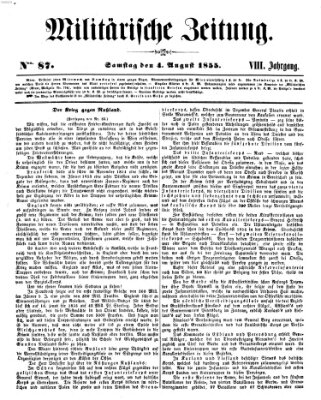 Militärische Zeitung (Militär-Zeitung) Samstag 4. August 1855