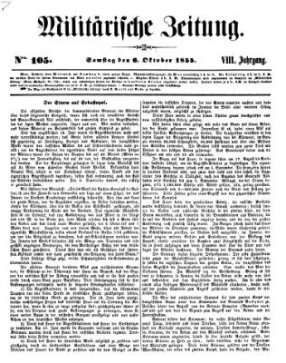 Militärische Zeitung (Militär-Zeitung) Samstag 6. Oktober 1855