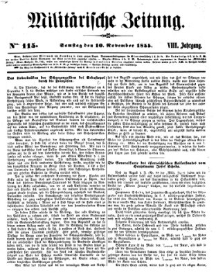 Militärische Zeitung (Militär-Zeitung) Samstag 10. November 1855