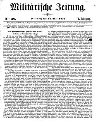 Militärische Zeitung (Militär-Zeitung) Mittwoch 14. Mai 1856