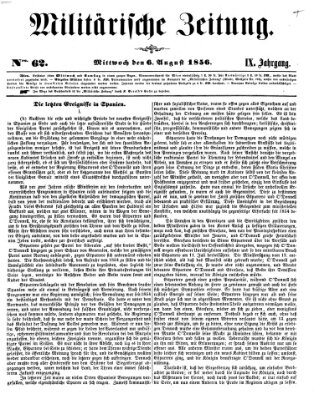 Militärische Zeitung (Militär-Zeitung) Mittwoch 6. August 1856