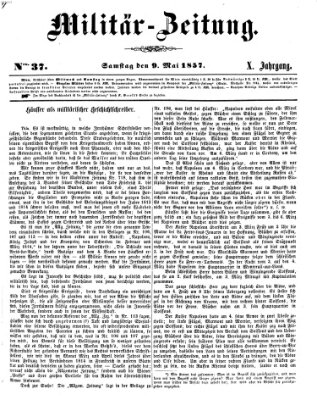 Militär-Zeitung Samstag 9. Mai 1857