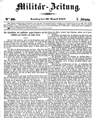 Militär-Zeitung Samstag 29. August 1857