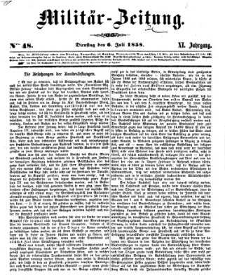 Militär-Zeitung Dienstag 6. Juli 1858