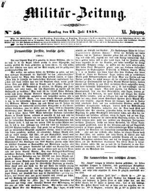 Militär-Zeitung Samstag 24. Juli 1858