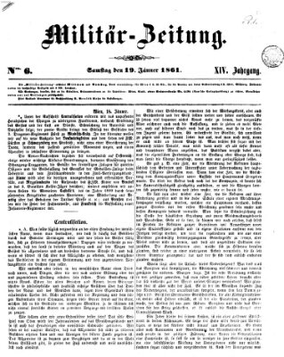 Militär-Zeitung Samstag 19. Januar 1861