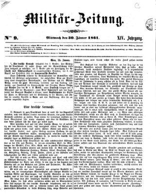 Militär-Zeitung Mittwoch 30. Januar 1861