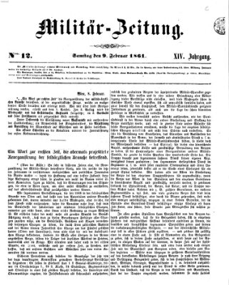 Militär-Zeitung Samstag 9. Februar 1861