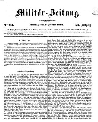 Militär-Zeitung Samstag 16. Februar 1861